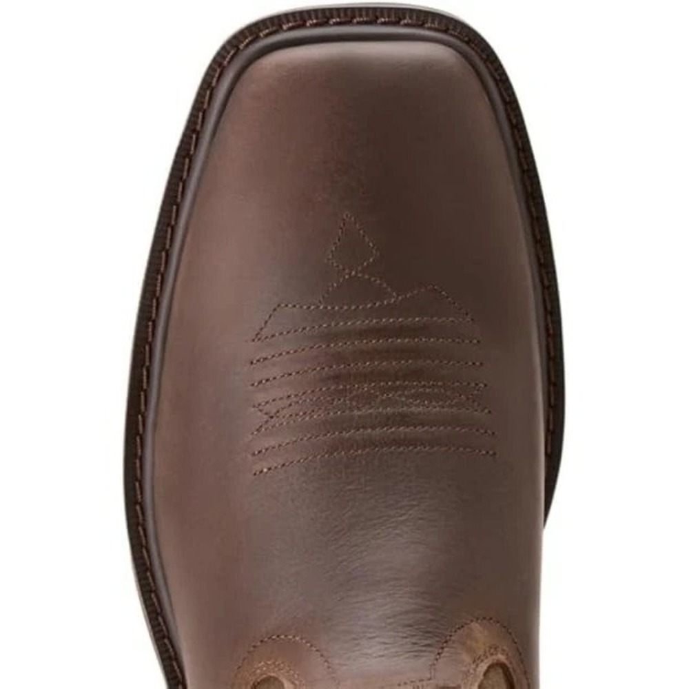 ARIAT Groundbreaker Mens Size 12 EE Wide Steel Toe Work Boot Brown FREE SHIP - Picture 4 of 5